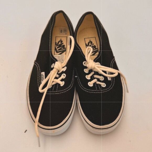 Vans Shoes - Vans Authentic Unisex Signature Low Top Sneakers Black Athletic